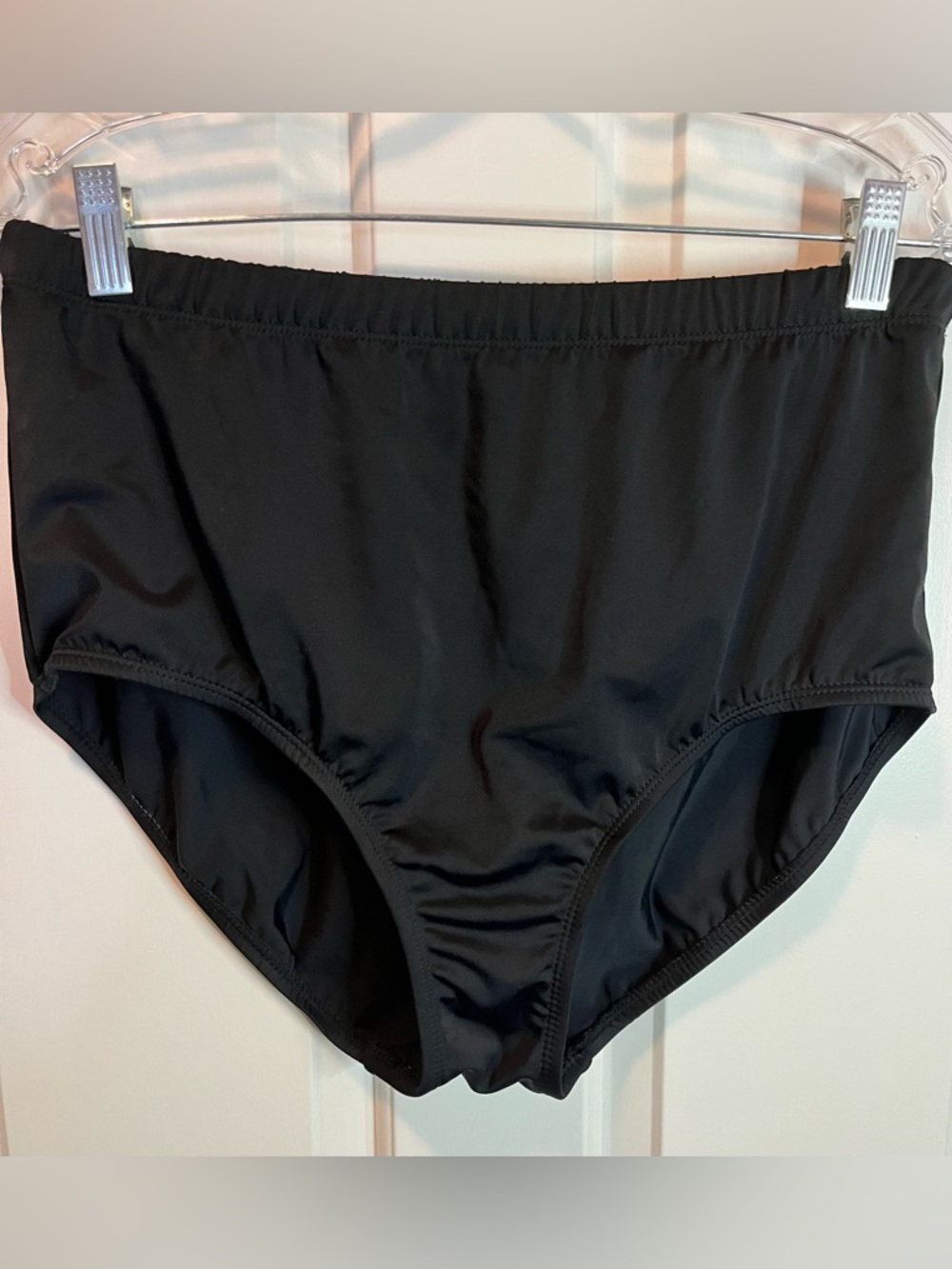 Swimsuits For All Black High-Waist Swimsuit Bottoms Sz 18